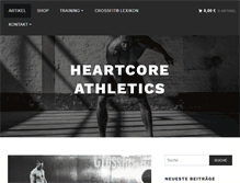 Tablet Screenshot of heartcore-athletics.com